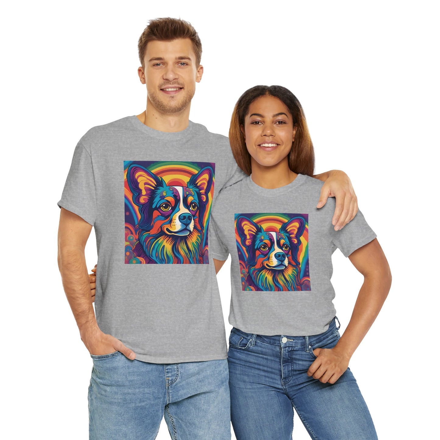 Psychedelic Papillon (AKA Continental Toy Spaniel) T-shirt