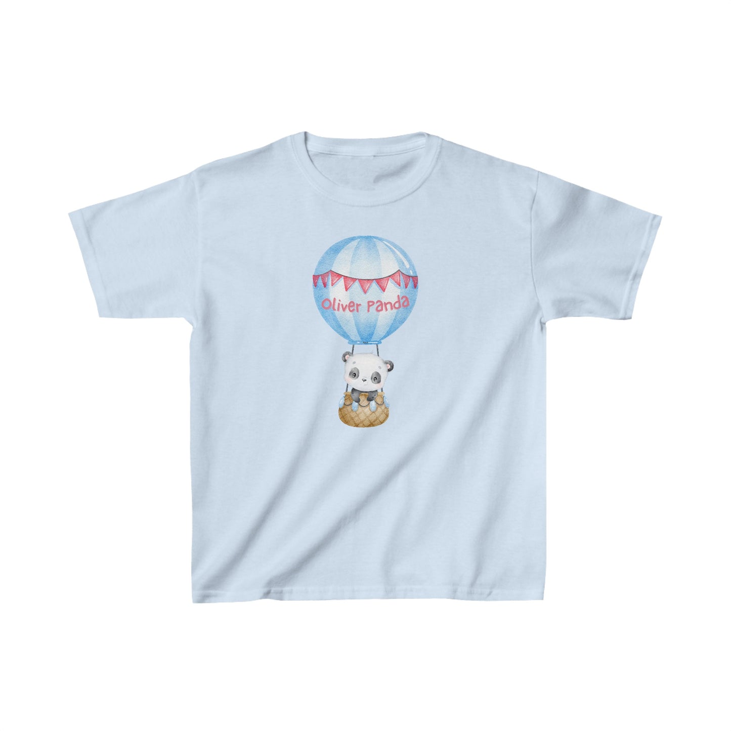 Adorable Oliver Panda in Balloon - Kids Heavy Cotton™ Tee