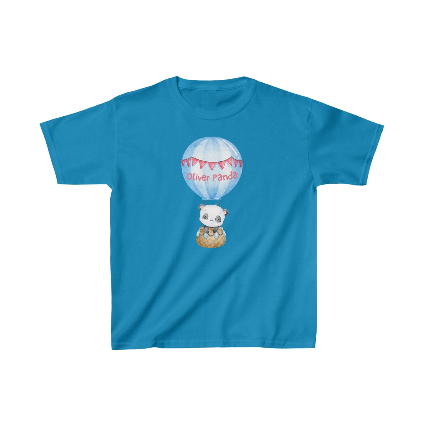 Adorable Oliver Panda in Balloon - Kids Heavy Cotton™ Tee