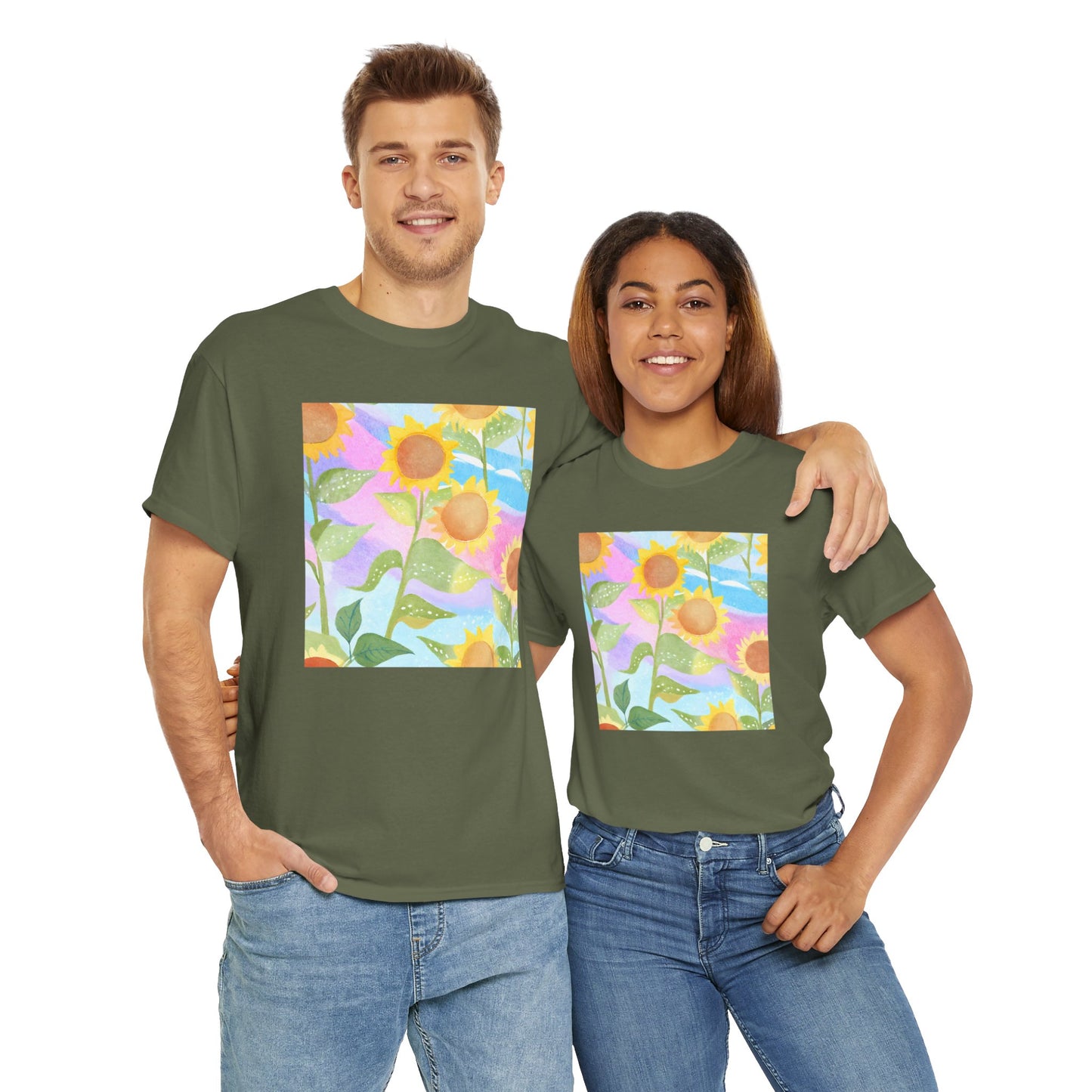 Sunflowers & Rainbow v2 T-shirt