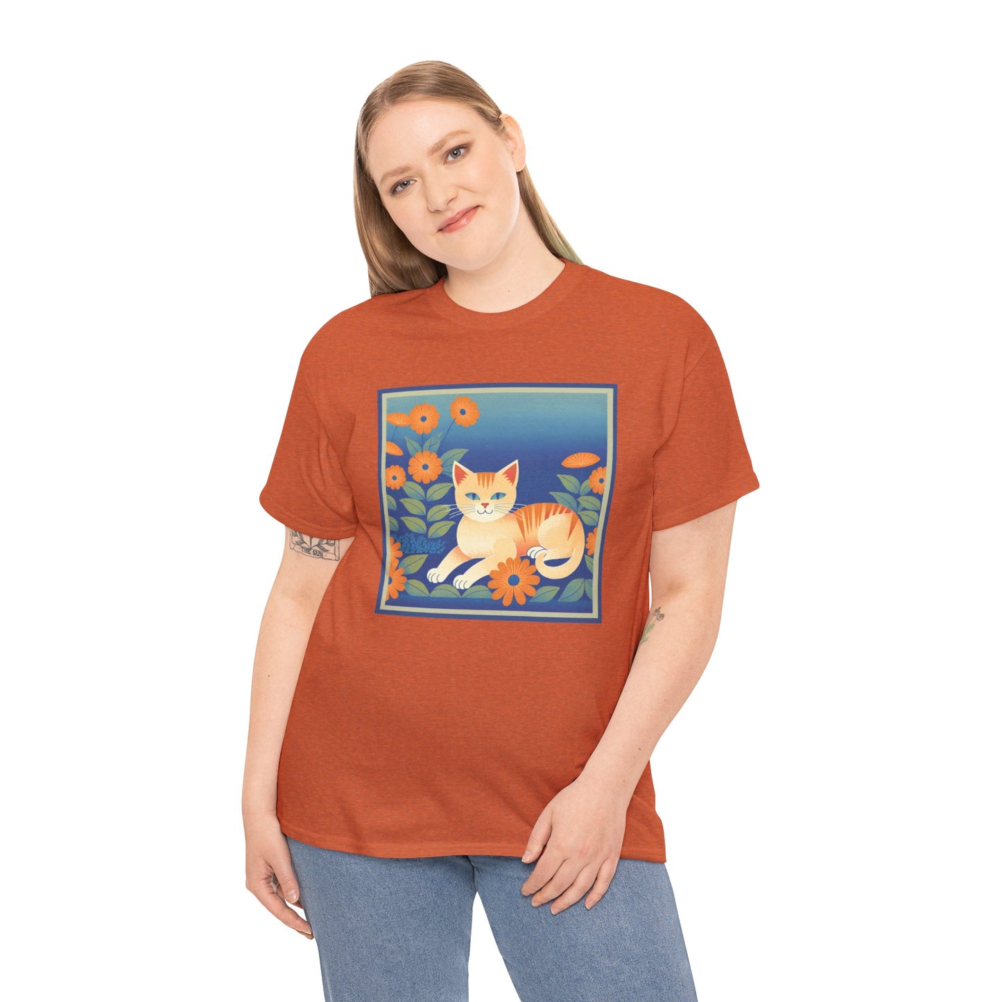 Tiger Cat Retro T-shirt