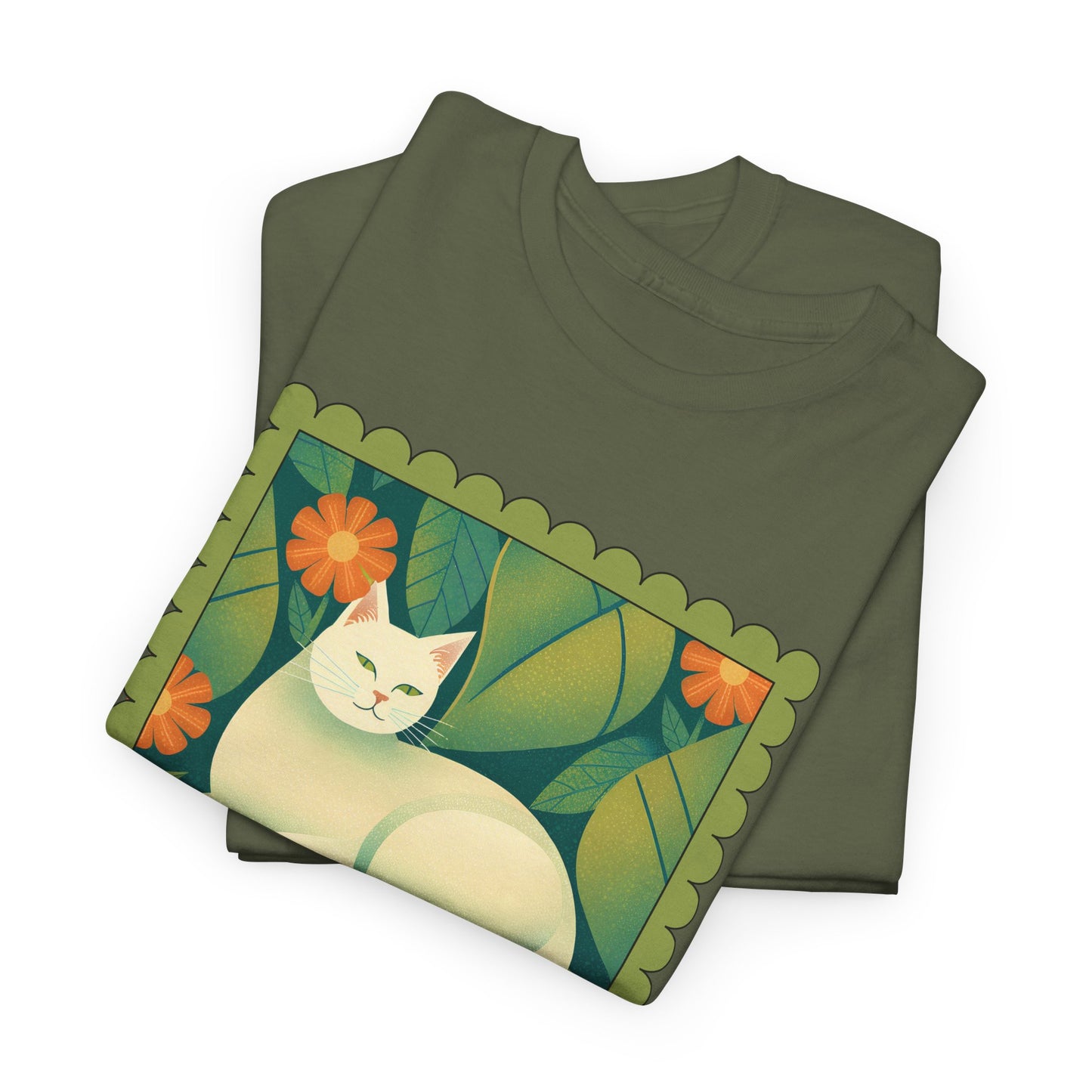 White Cat Retro T-shirt