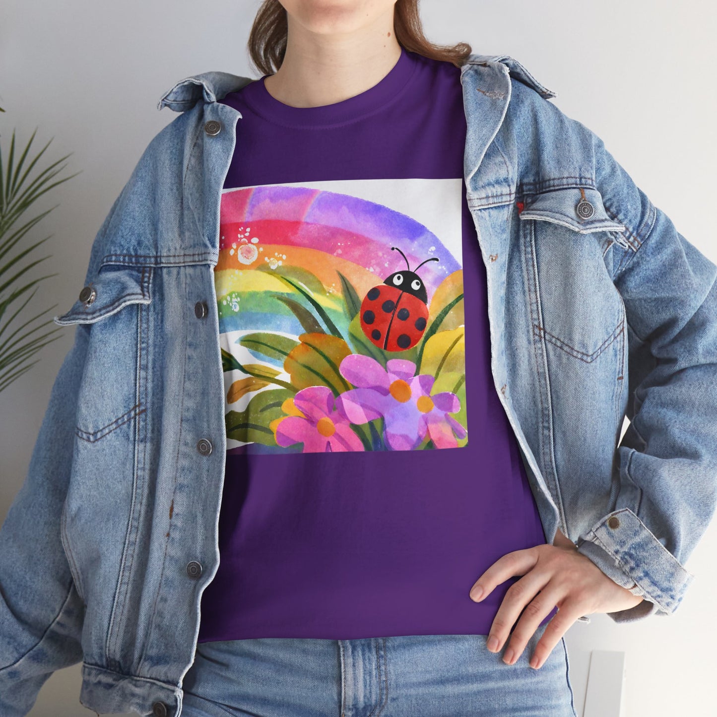 Ladybug in Garden v3 T-shirt