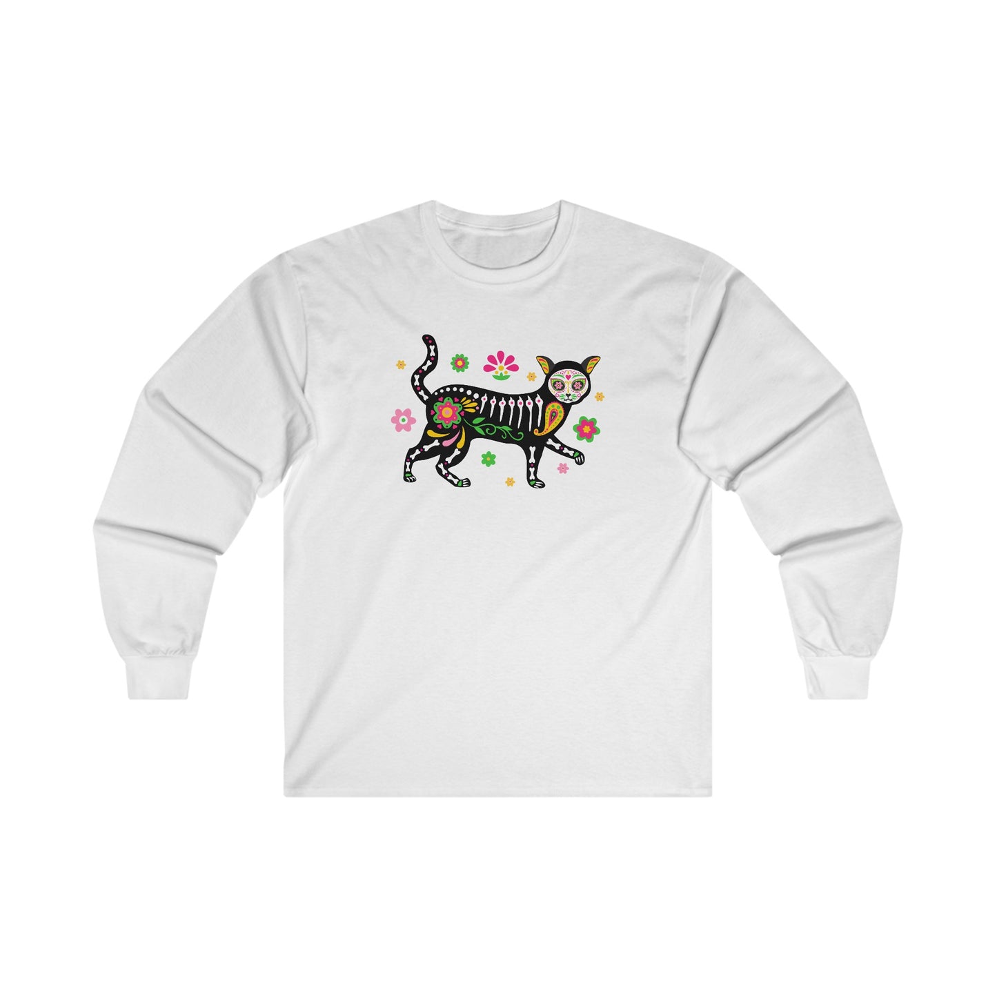 Day of the Dead Cat - Long Sleeve Tee