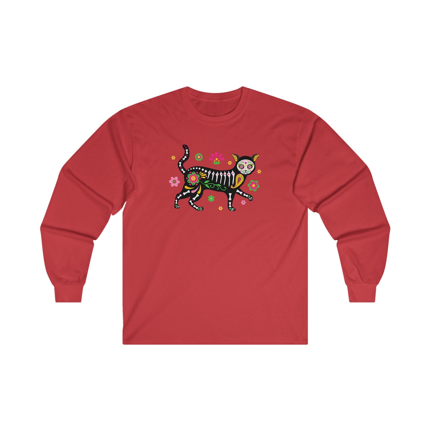 Day of the Dead Cat - Long Sleeve Tee