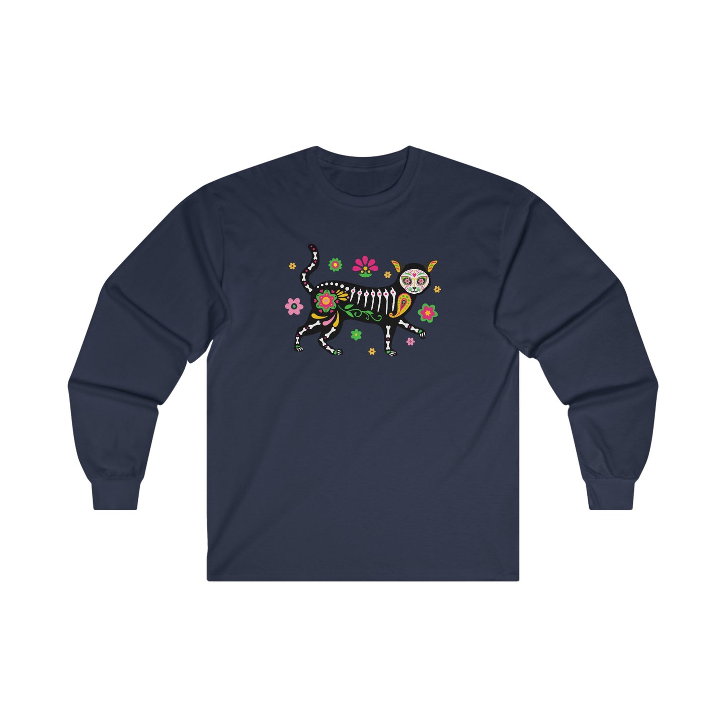 Day of the Dead Cat - Long Sleeve Tee