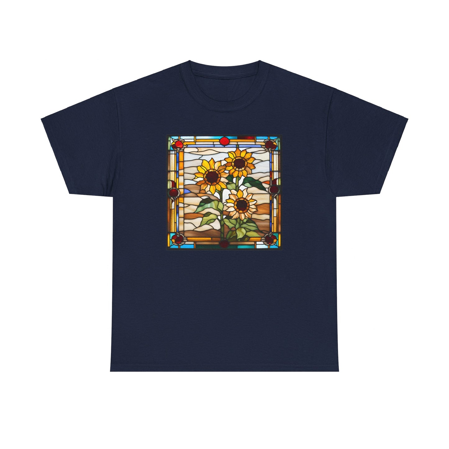 Sunflowers Stained Glass T-shirt