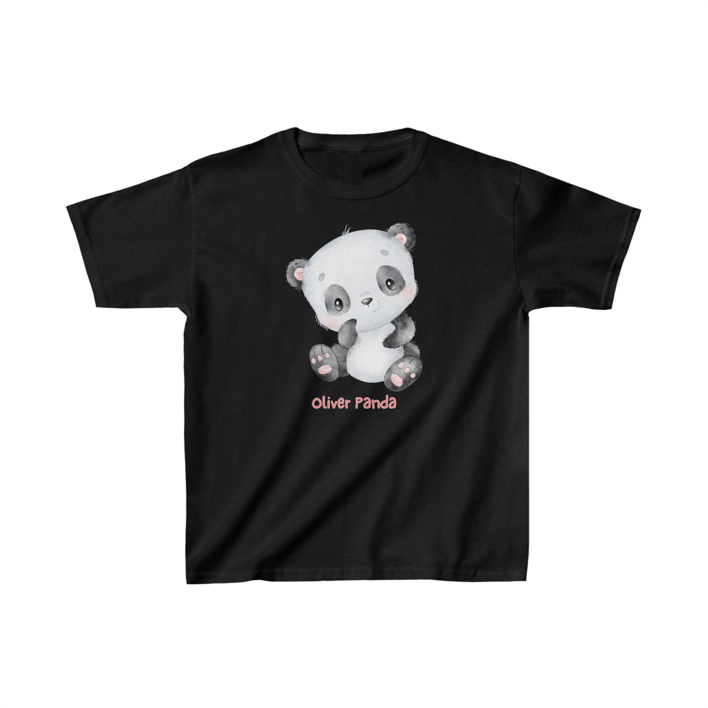 Adorable Oliver Panda Solo - Kids Heavy Cotton™ Tee