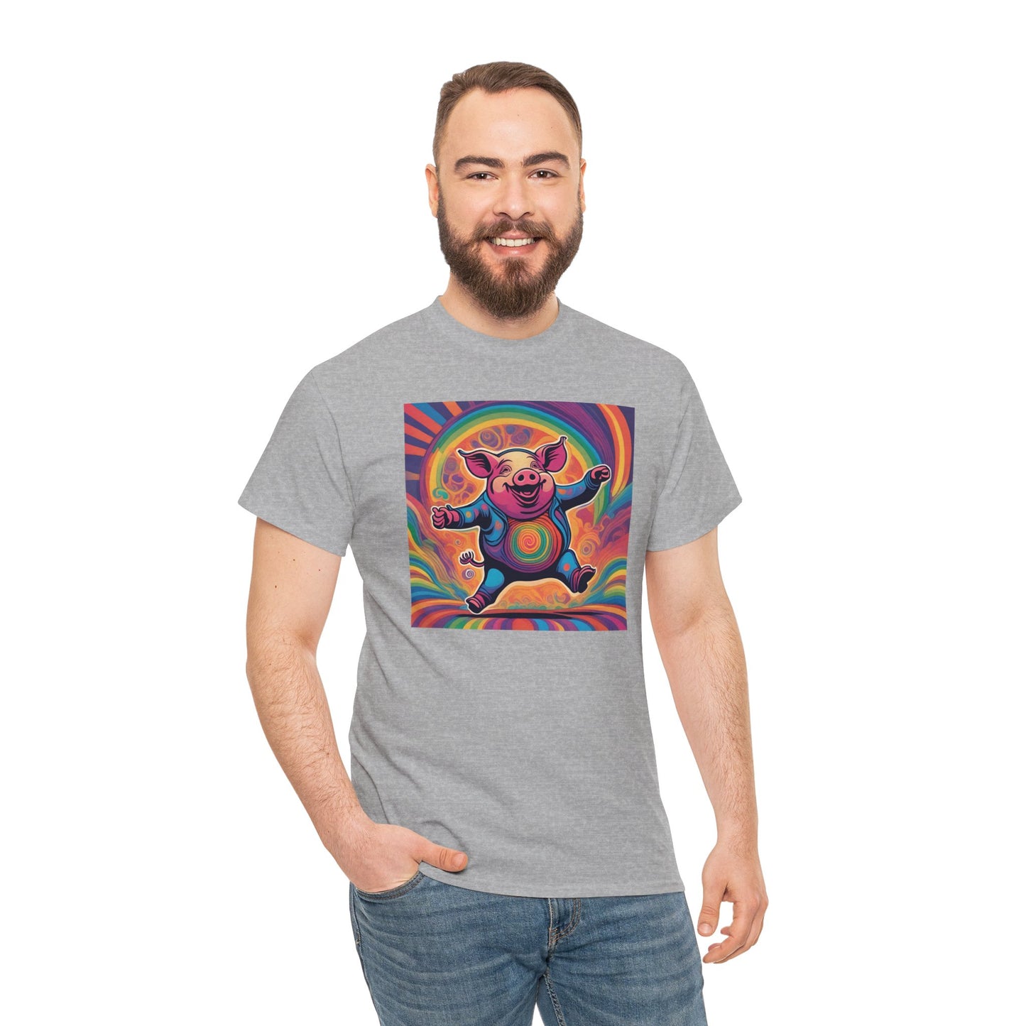 Psychedelic Dancing Pig T-shirt