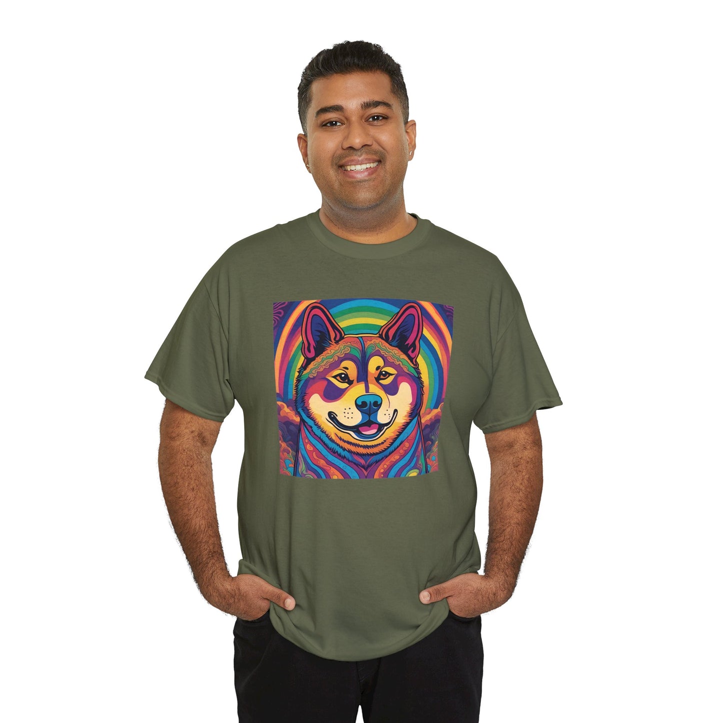 Psychedelic Akita T-shirt