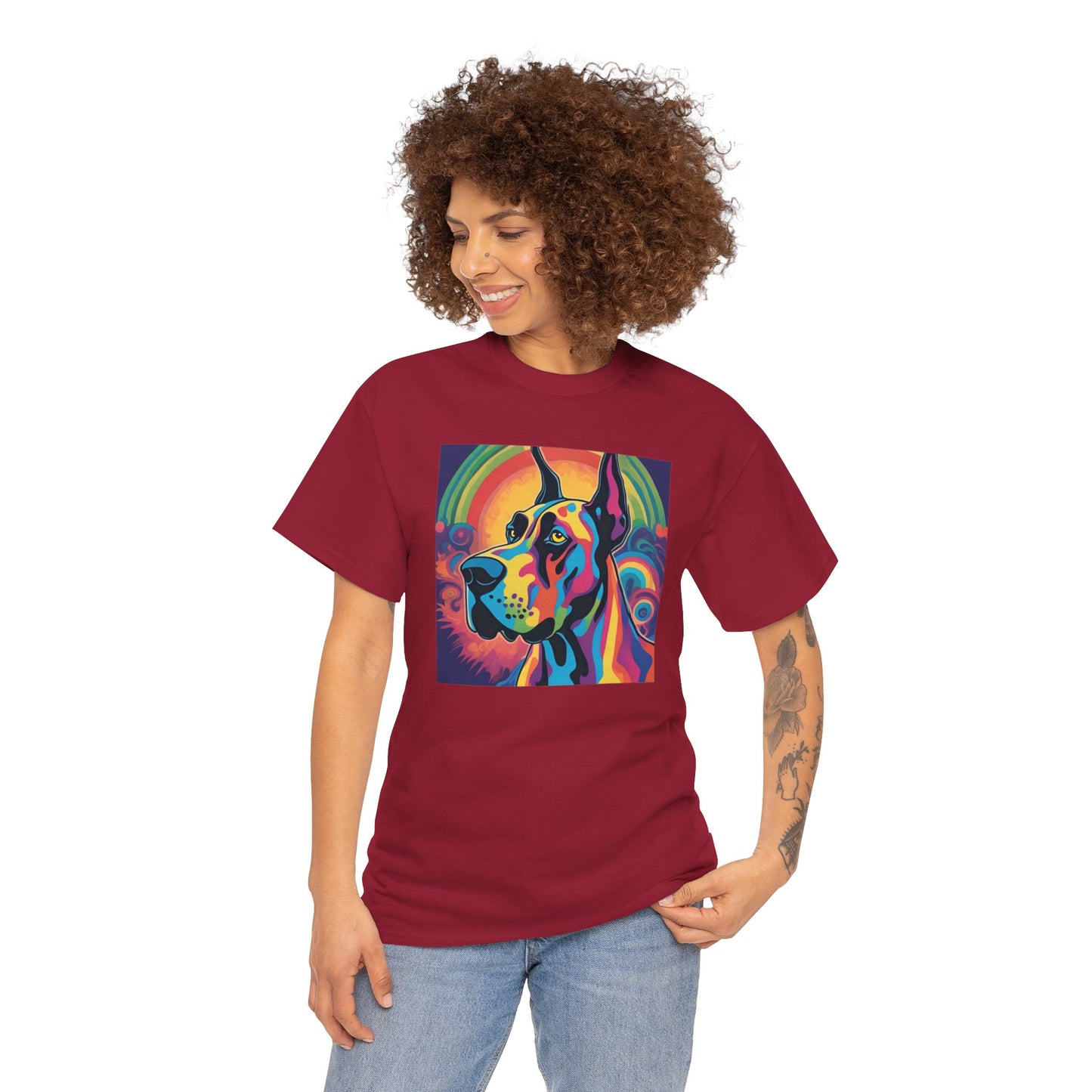 Psychedelic Great Dane T-shirt