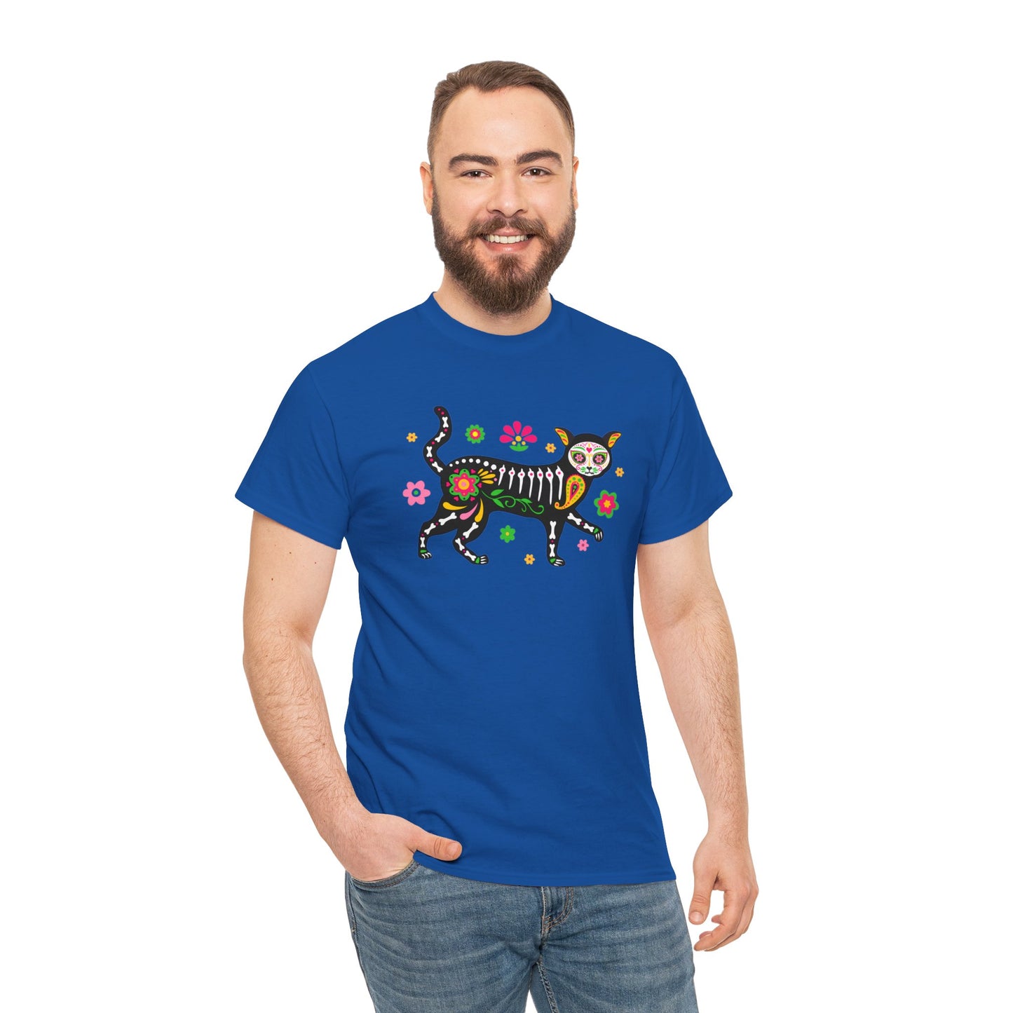 Day of the Dead Cat T-shirt