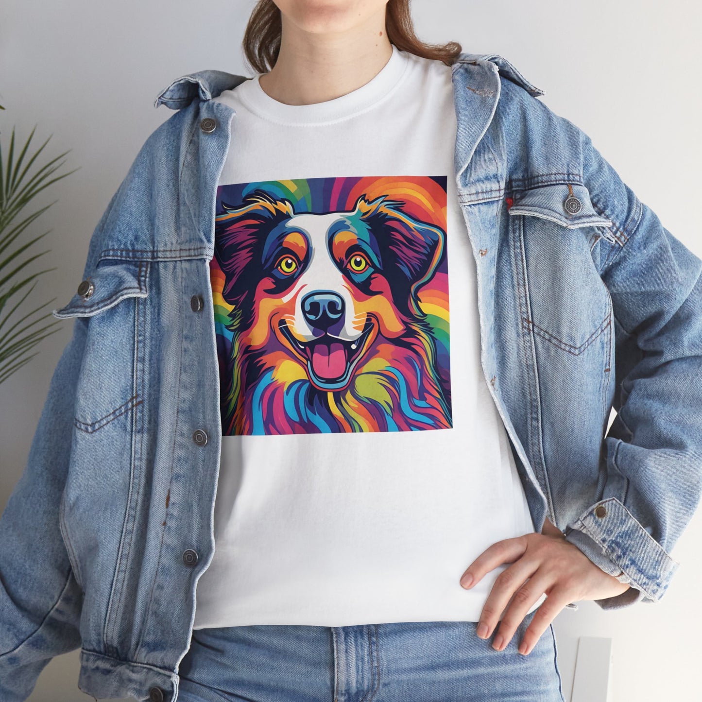 Psychedelic Australian Shepherd T-shirt