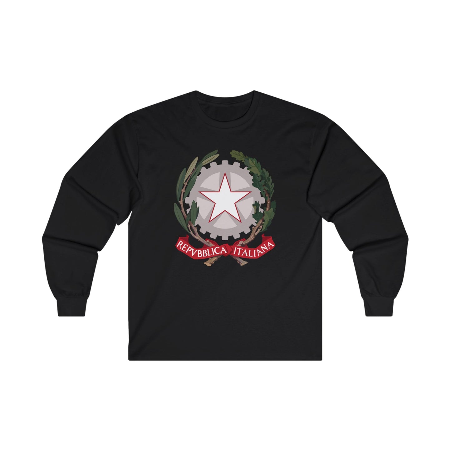 Italy - Emblem of the Italian Republic - Long Sleeve Tee