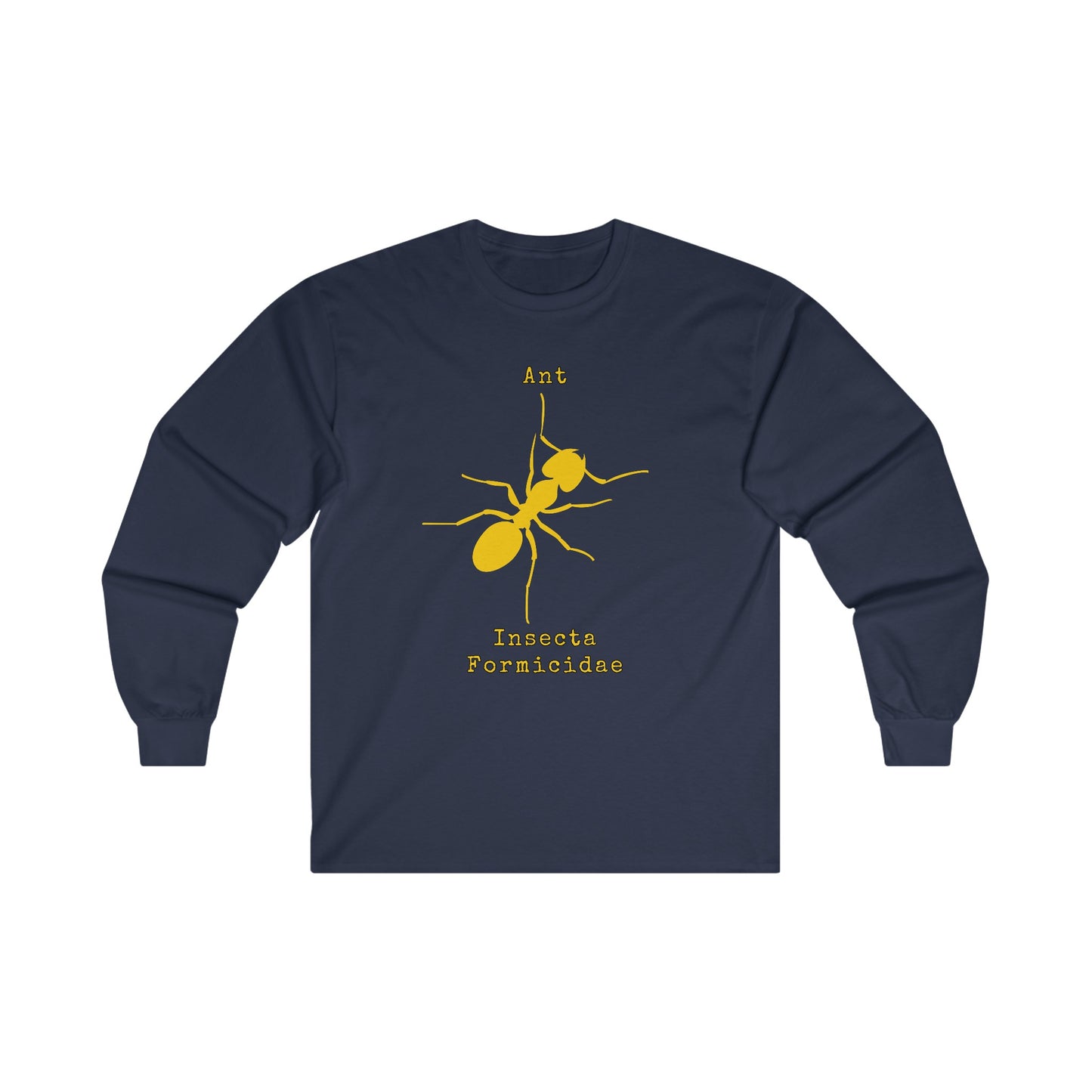 Ant with Scientific Names - Long Sleeve Tee