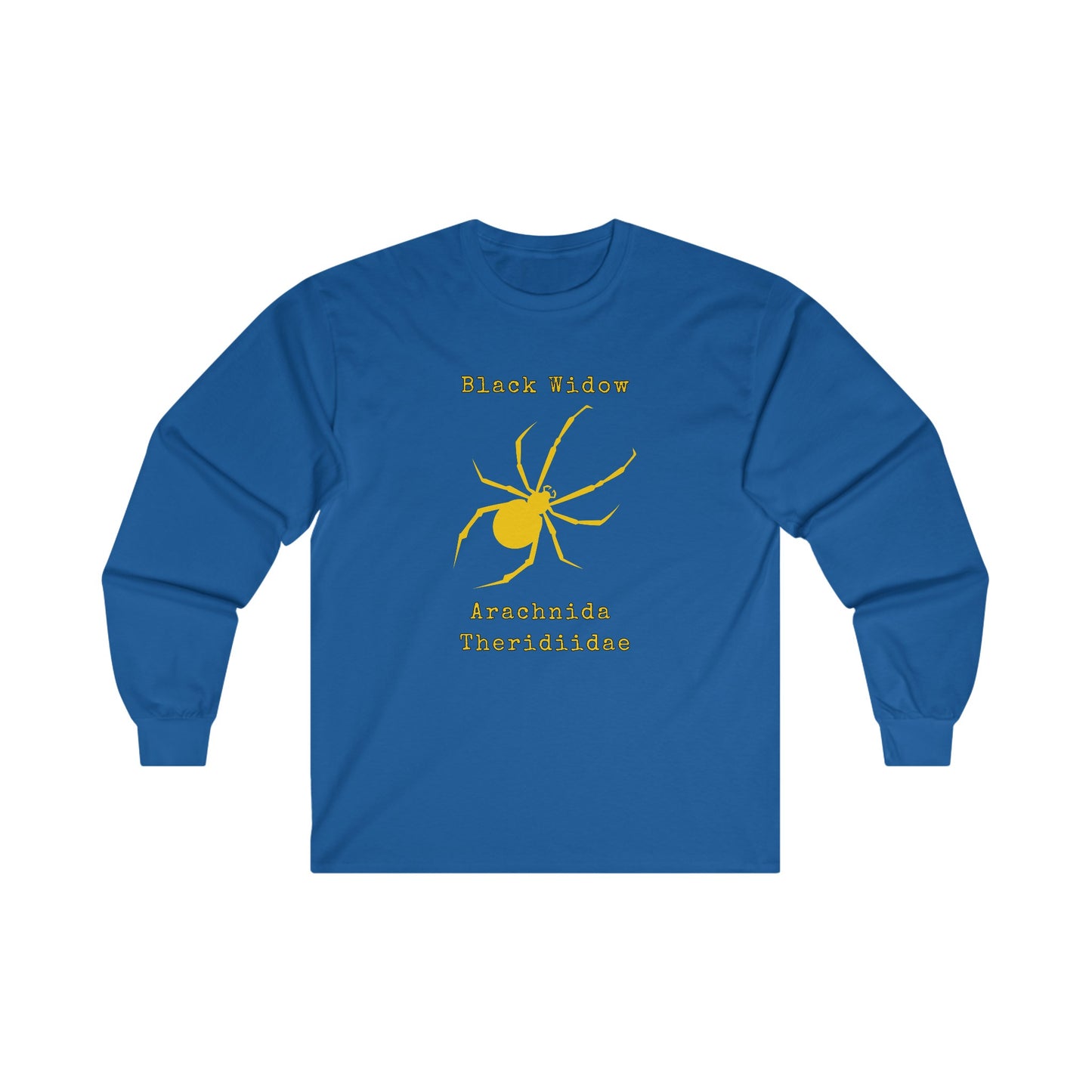 Black Widow with Scientific Names - Long Sleeve Tee