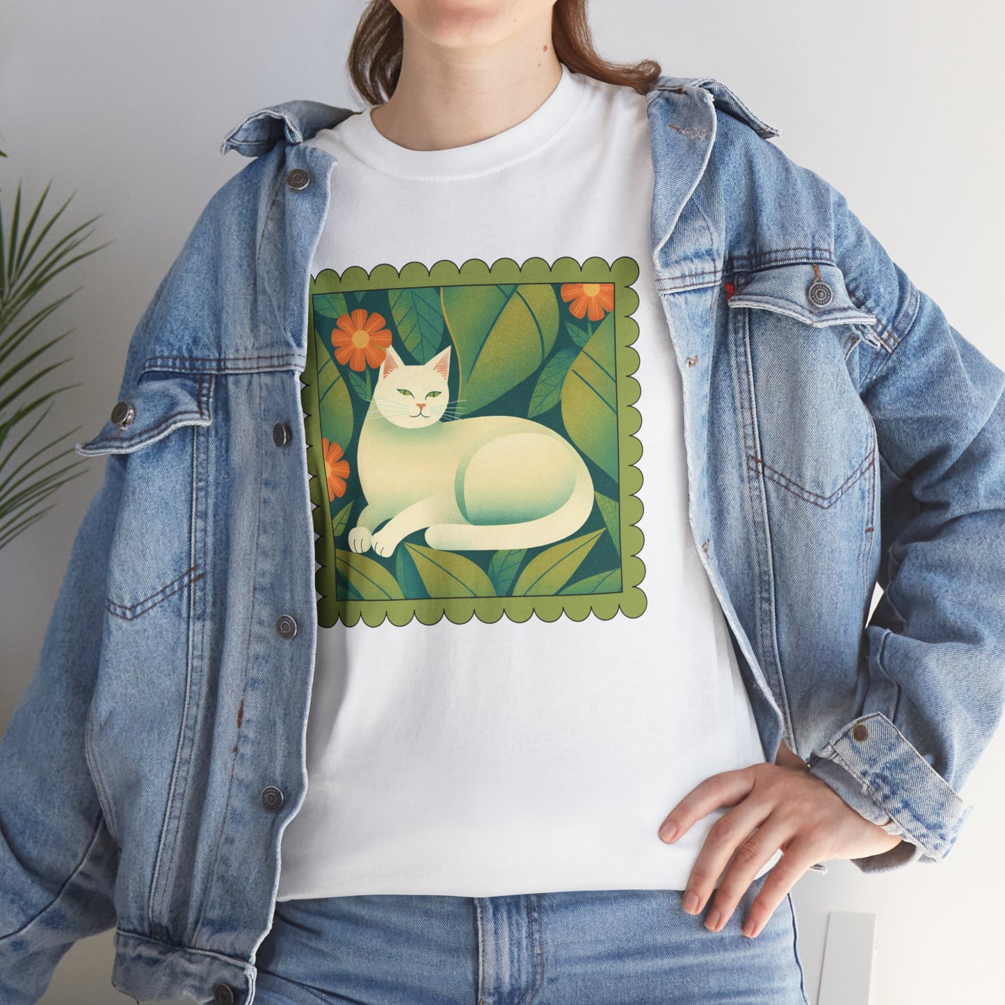 White Cat Retro T-shirt