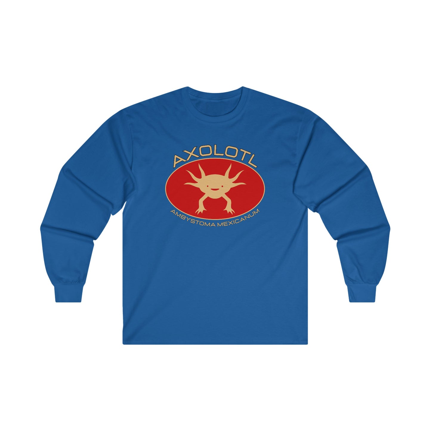 Axolotl with Scientific Name - Long Sleeve Tee