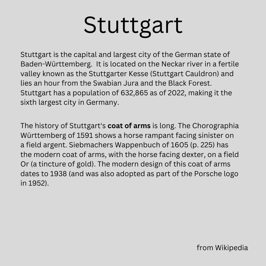 Stuttgart T-shirt