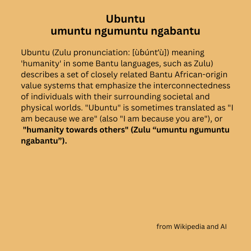 umuntu ngumuntu ngabantu - "Humanity Towards Others" - Zulu T-shirt